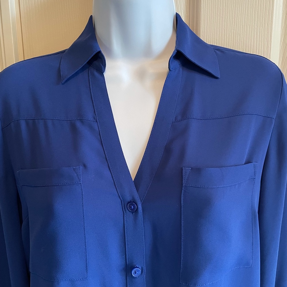 Express royal blue blouse size S